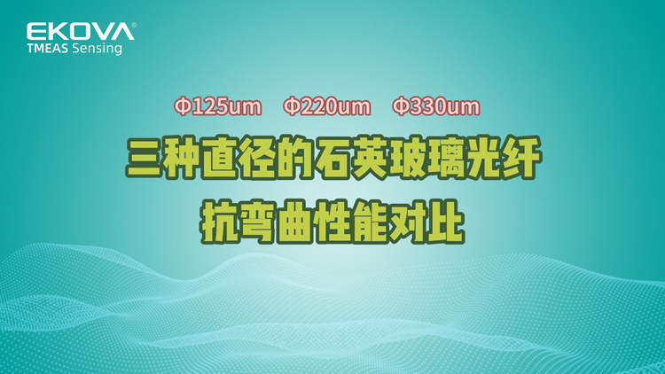 三种直径的石英玻璃光纤抗弯曲性能对比